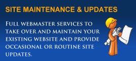 Web Maintenance and site updates