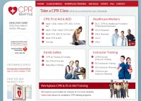CPR Training Website Marketing